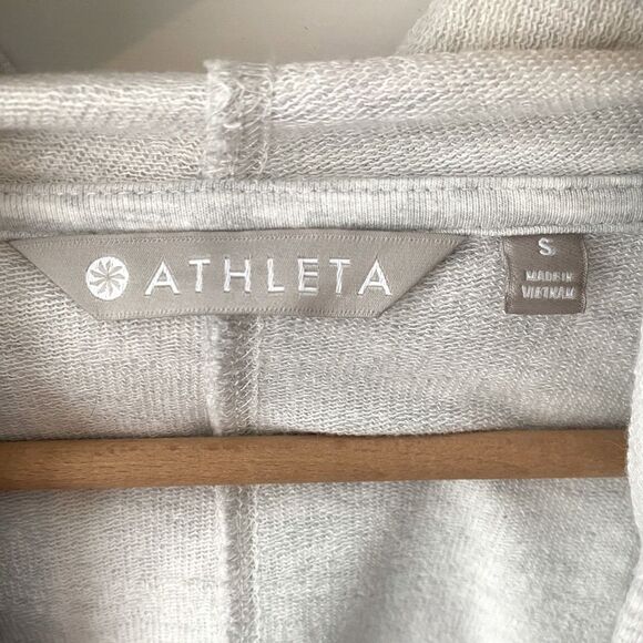 ATHLETA Vista Wrap Open Hooded Cardigan Sweatshirt Women’s S Athleisure Travel - Picture 6 of 13